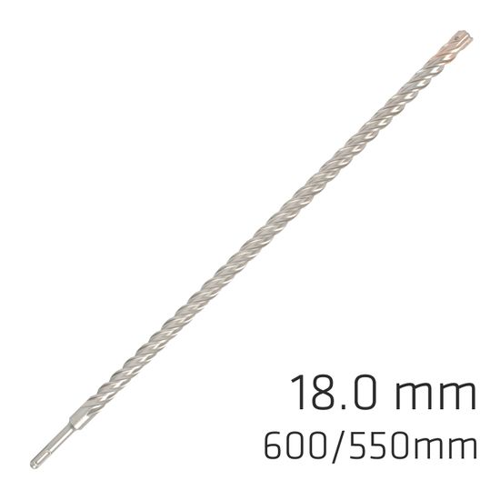 ALPEN Force X 18.0 X 600/550 Sds-plus Rebar Drill Bit X4 Cutting Edges