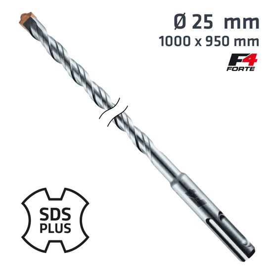 ALPEN Sds Plus Hammer Bit 1000 X 950mm 25mm