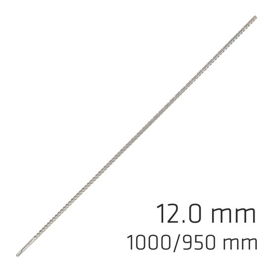 ALPEN Force X 12.0 X 1000/950 Sds-plus Rebar Drill Bit X4 Cutting Edges