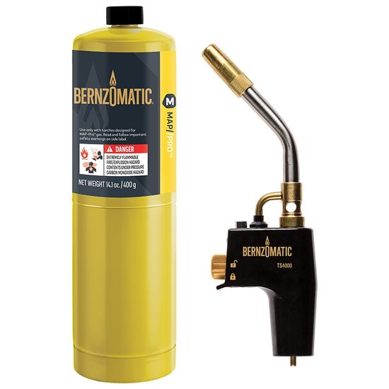 BERNZOMATIC Ts4000zkc Max Heat Torch Kit With 1 Pro Max Cylinders