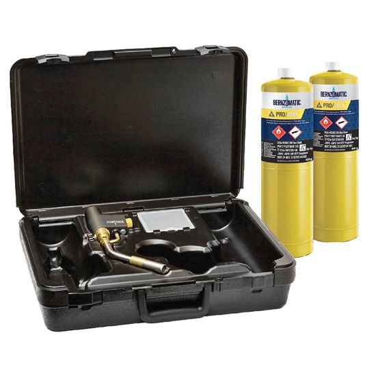 BERNZOMATIC 379726 Max Heat Torch Kit With 2 Pro Max Cylinders Bmc
