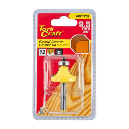 TORK CRAFT Router Bit Corner Round 3/8'
