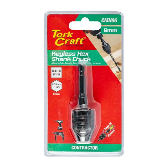 TORK CRAFT Hex Shank Chuck 0.6 - 6.0mm