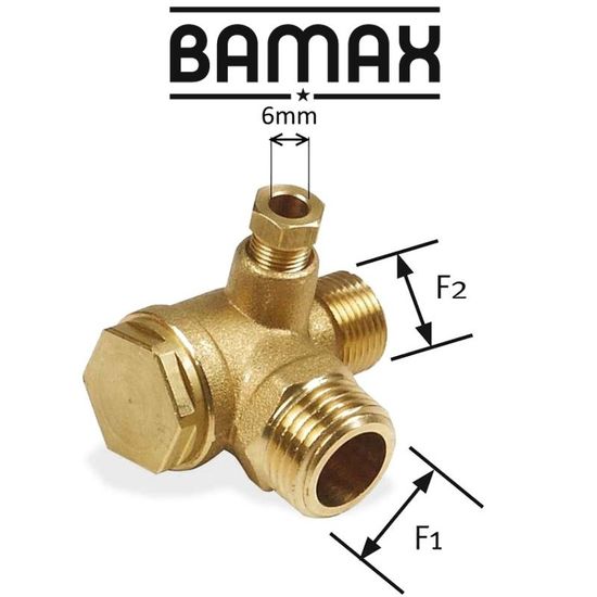 BAMAX Non-return Valve 1/2' - M/m