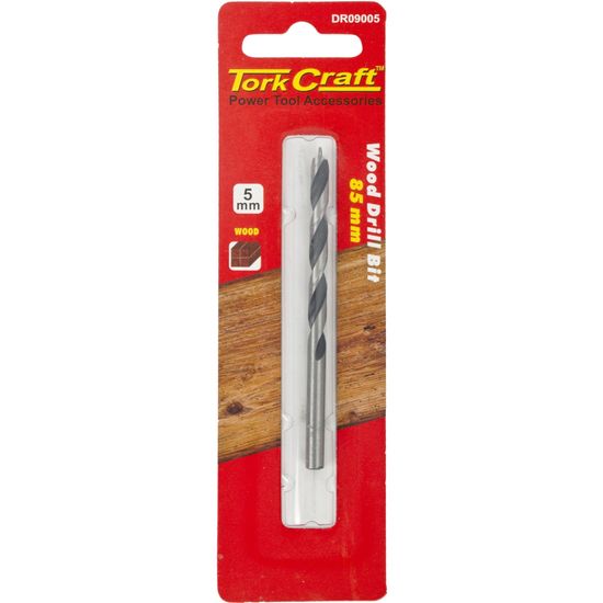 TORK CRAFT Drill Bit Wood 5.0mm X 85mm 1/card