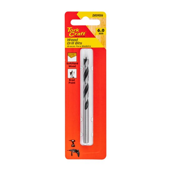 TORK CRAFT Drill Bit Wood 6.0mm X 95mm 1/card