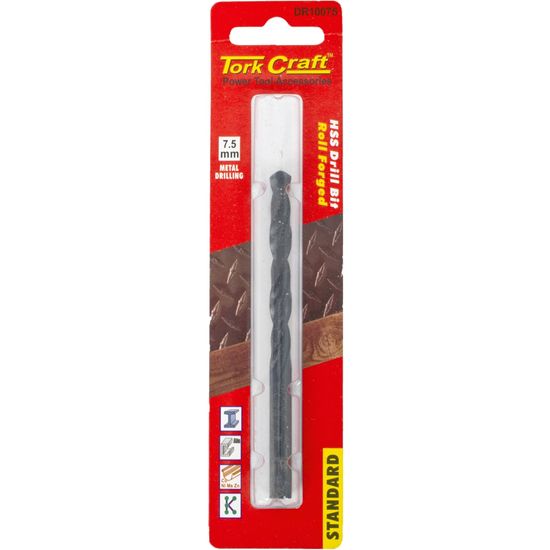 TORK CRAFT Drill Bit Hss Standard 7.5mm 1/card