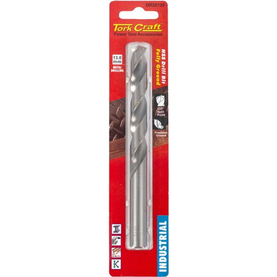 TORK CRAFT Drill Hss 13.0mm 135deg 1/card Industrial Bit