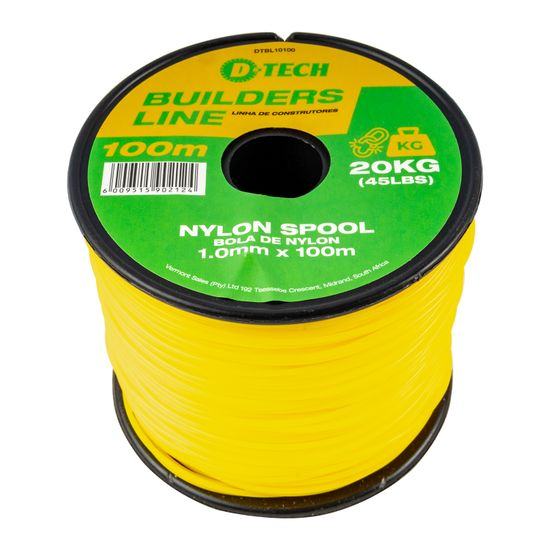 D-TECH Builders Line 1.0mm X 100m Nylon Spool
