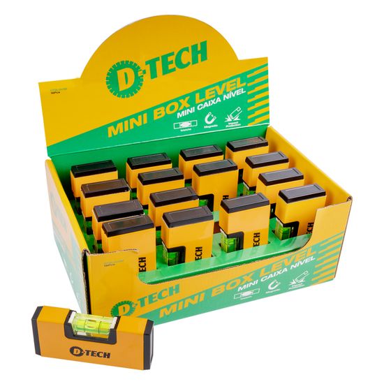 D-TECH Mini Box Level 16pc Pdq Display