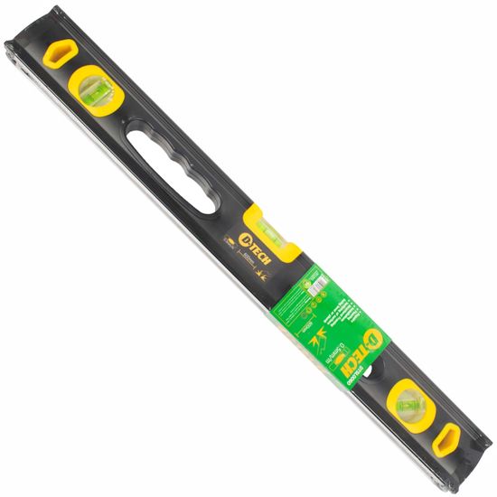 D-TECH Spirit Level Beam 600mm X 1.6mm 3 X Vial 0.5mm Accur. Alum.