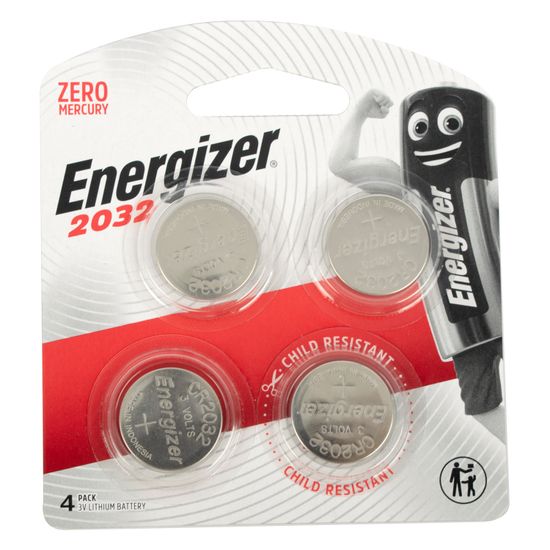 ENERGIZER 2032 3v Lithium Coin Battery 4 Pack