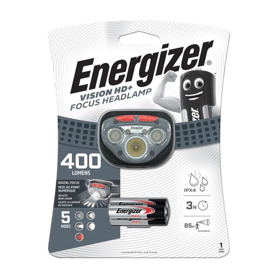 ENERGIZER 400lum Vision Hd Plus Focus Headlight Grey