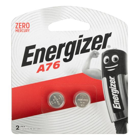 ENERGIZER A76 Lr44 1.5v Alkaline Battery 2 Pack Coin