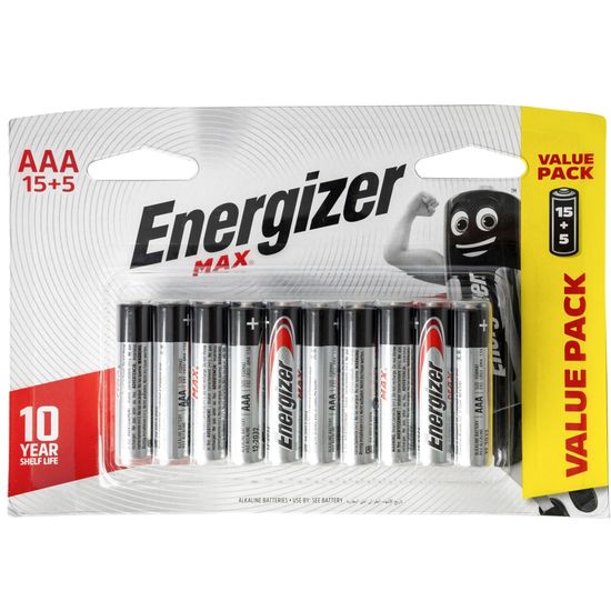ENERGIZER Max: Aaa - 15+5 Free Pack
