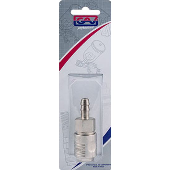 GAV Quick Coupler 8mm Hose Packaged Euroline