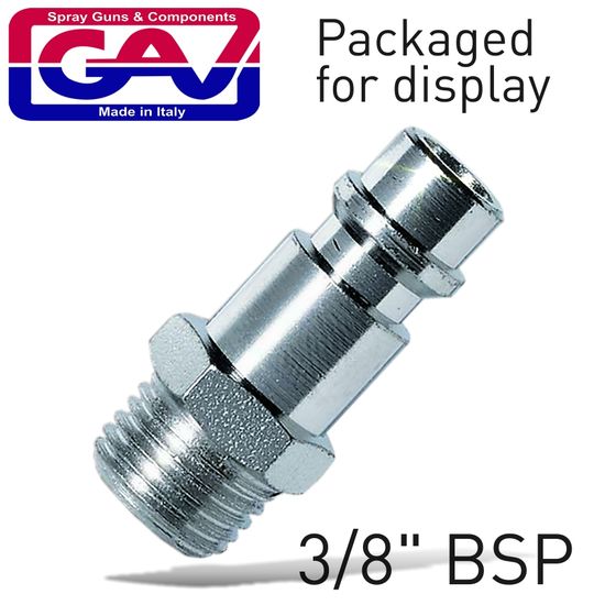 GAV Coupler Insert 3/8'm 2 Packaged