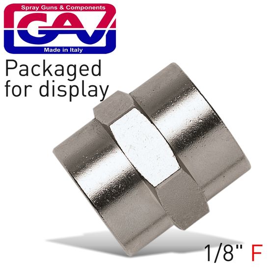 GAV Socket 1/8 X 1/8 F/f Packaged