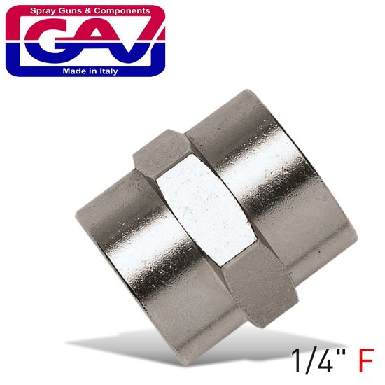 GAV Socket 1/4 X 1/4 F/f