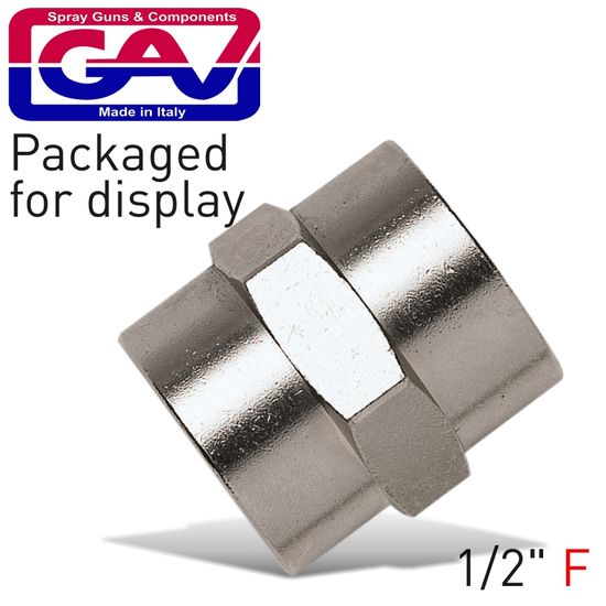GAV Socket 1/2 X 1/2 F/f Packaged