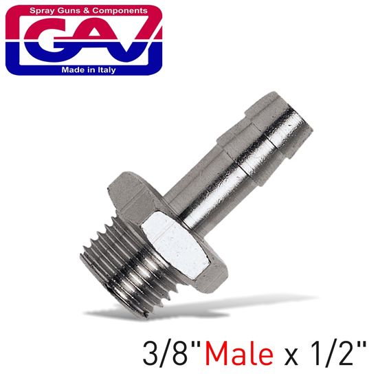 GAV Hose Adaptor 3/8'male X 1/2' Hose