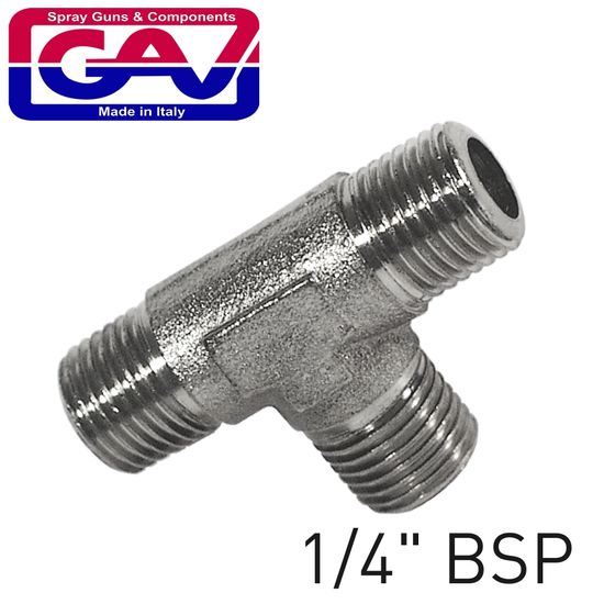 GAV T Connector 1/4'mmm