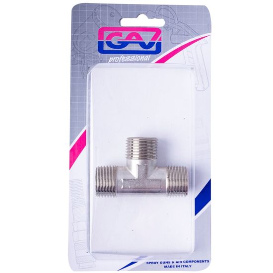 GAV T Connector 1/2'mmm Packaged