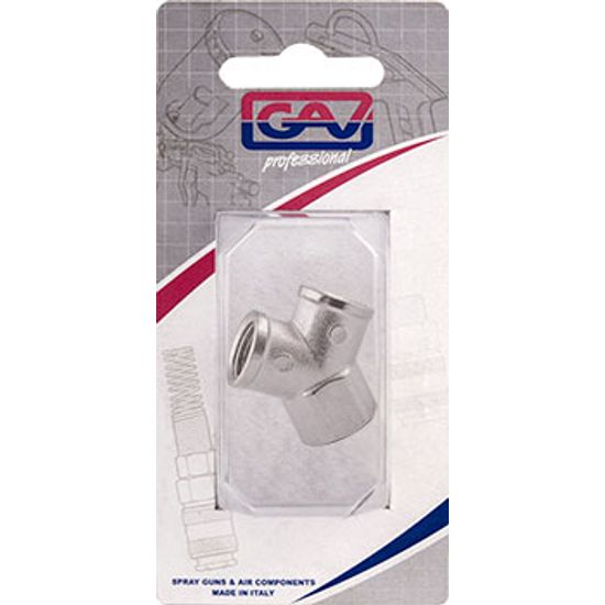 GAV Y Connector Fff 1/4' Packaged