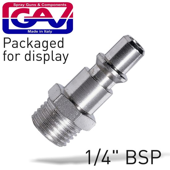 GAV Quick Coupler/inserts Aro 1/4'm 2 Packaged