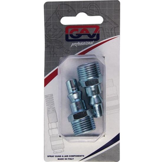 GAV Quick Coupler/inserts Aro 3/8'm 2 Packaged