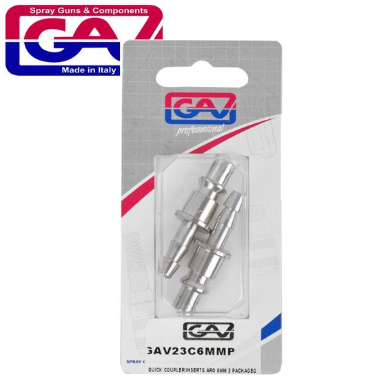 GAV Quick Coupler/inserts Aro 6mm 2 Packaged