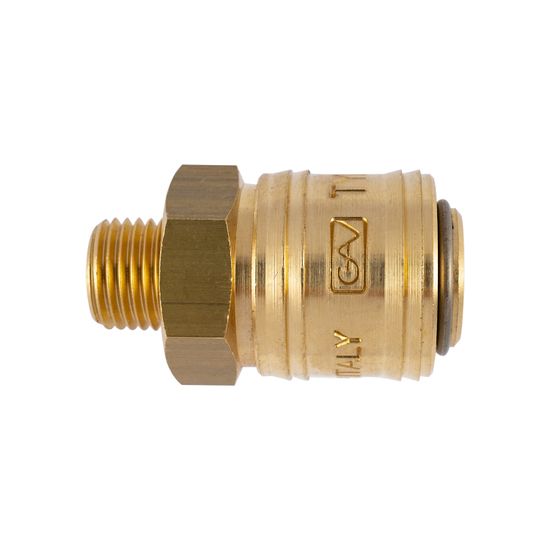 GAV Brass Male Quick Coupler 1/4'm