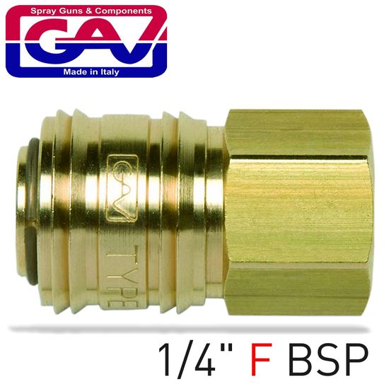 GAV Brass Quick Coupler 1/4'f