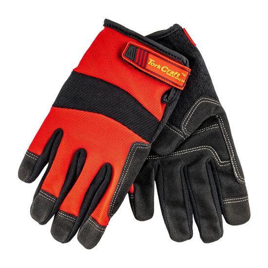 TORK CRAFT Work Glove Small- All Purpose Red With Touch Finger