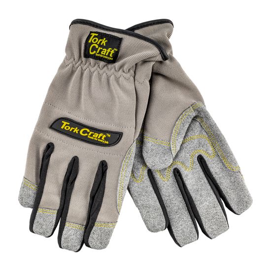 TORK CRAFT Mechanics Glove X Large Synthetic Leather Palm Spandex Back