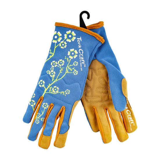 TORK CRAFT Ladies Slim Fit Medium Garden Gloves Blue
