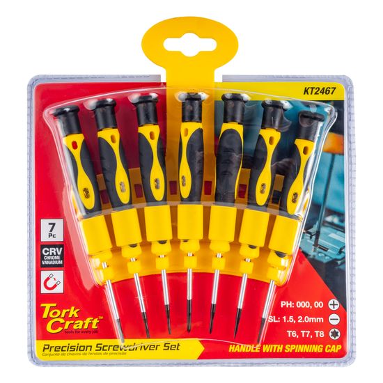 TORK CRAFT 7pc Precision Screwdriver Set