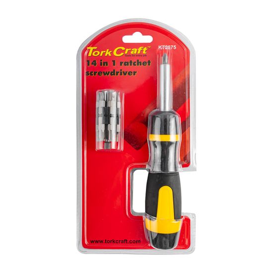 TORK CRAFT Ratchet Screwdriver 13 In 1 With Insert Bits