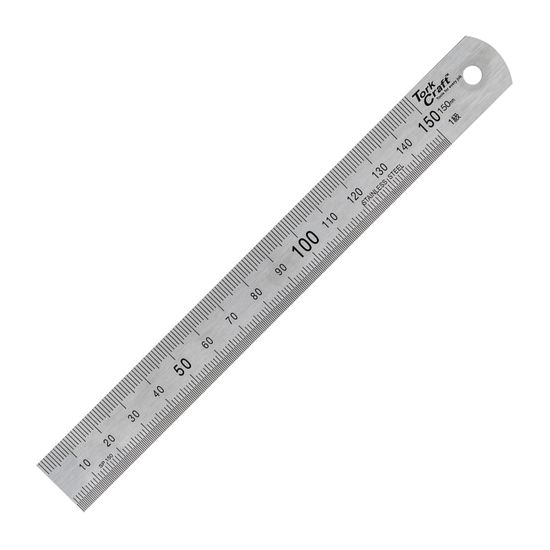 TORK CRAFT Stainless Steel150x19x0.8mm Ruler