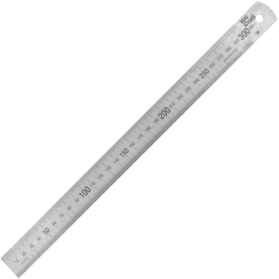 TORK CRAFT Stainless Steel 300x25x1.0mm Ruler
