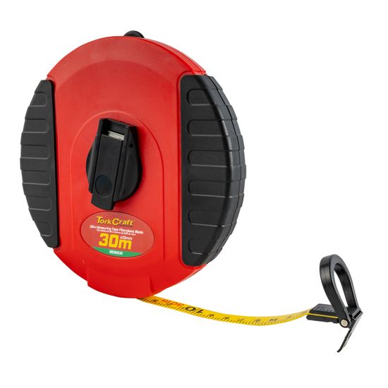 TORK CRAFT Measuring Tape Fiberglass 30m X 13mm Heavy Duty Abs Case