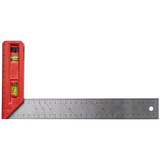 TORK CRAFT Try Square 300mm X 150mm With Level & Plumb Vial