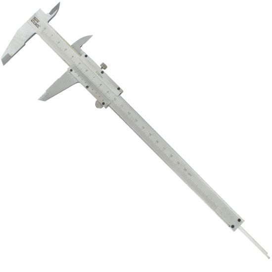 TORK CRAFT Vernier 200mm Carbon Steel 0.02mm Acc. Metric