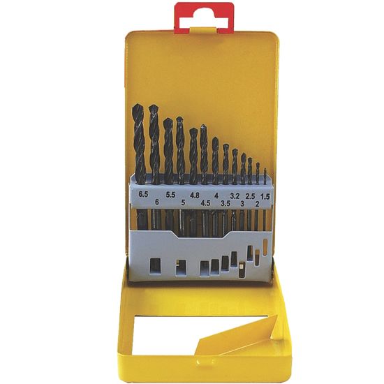 TORK CRAFT Drill Bit Set 13pce Roll Forged Metal Case