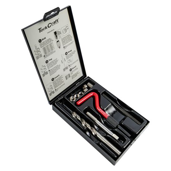 TORK CRAFT Thread Repair Kit M12 X 1.75mm Internal (metal Box)