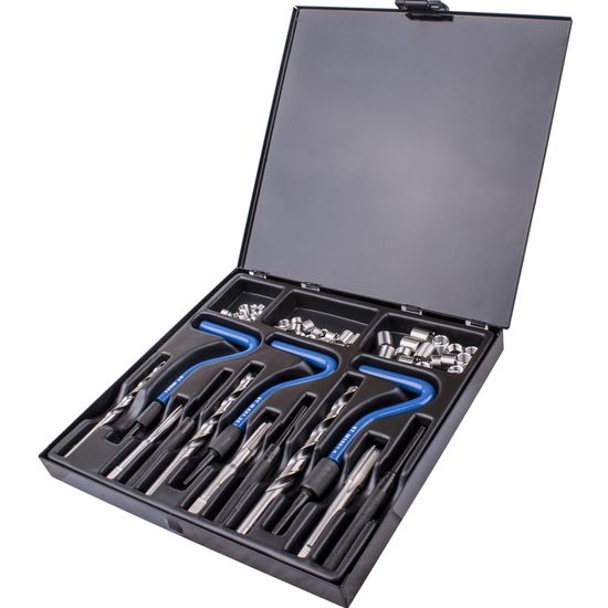 TORK CRAFT Thread Repair Kit 3pcs Combination Set M6/m8/m10 Internal (metal Box)