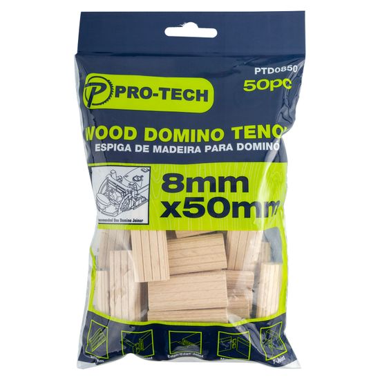 Domino Tenon 8x50mm 120pc Jar Beech Wood