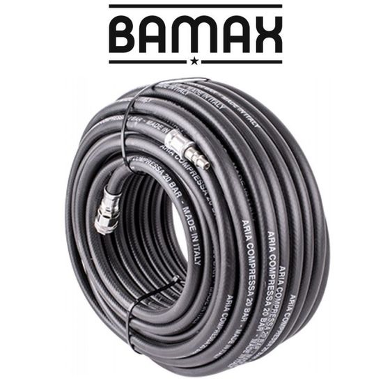 BAMAX Rubber Air Hose 10mmx30m W.quick Coupler