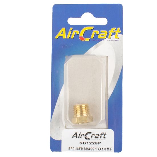AIRCRAFT Reducer Brass 1/4x1/8 M/f Conical 1pc Pack