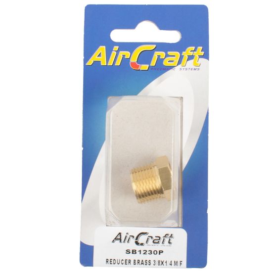 AIRCRAFT Reducer Brass 3/8x1/4 M/f Conical 1pc Pack
